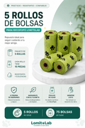 5 Rollos de Bolsas para RecoPopó
